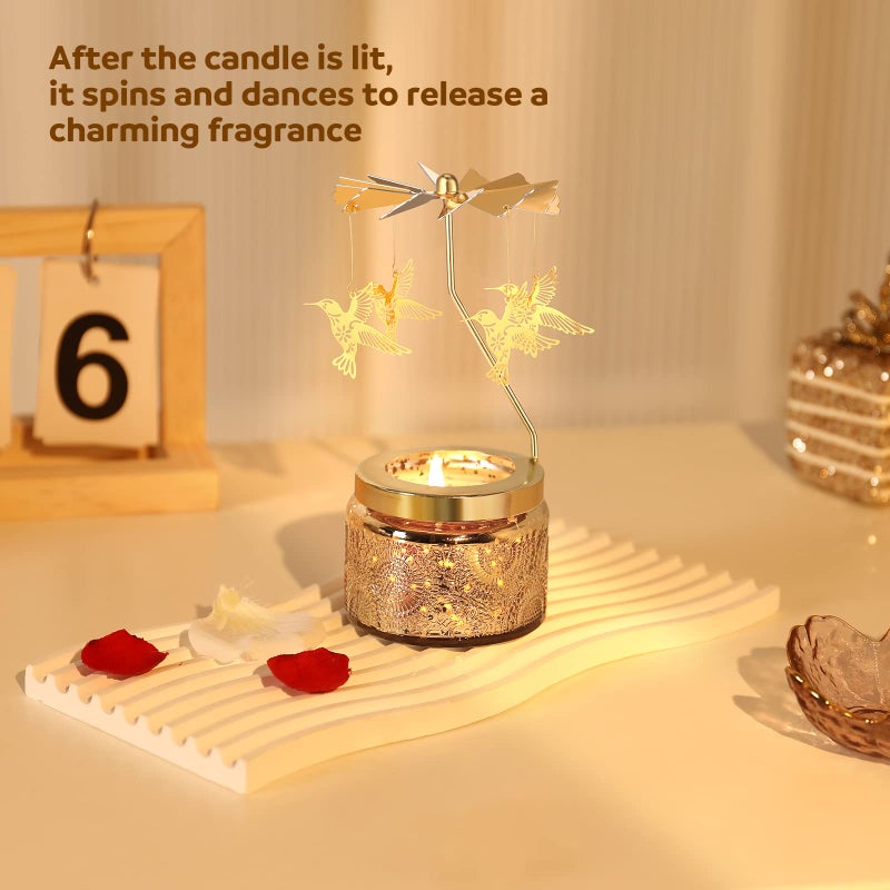 Curimama Hummingbird Gifts for Women Rotating Candles for Mom Unique Candles Gifts for Her Mothers Day Gifts for Mom Grandma Wife Daughter Gifts for Women Who Want Nothing - Image 3